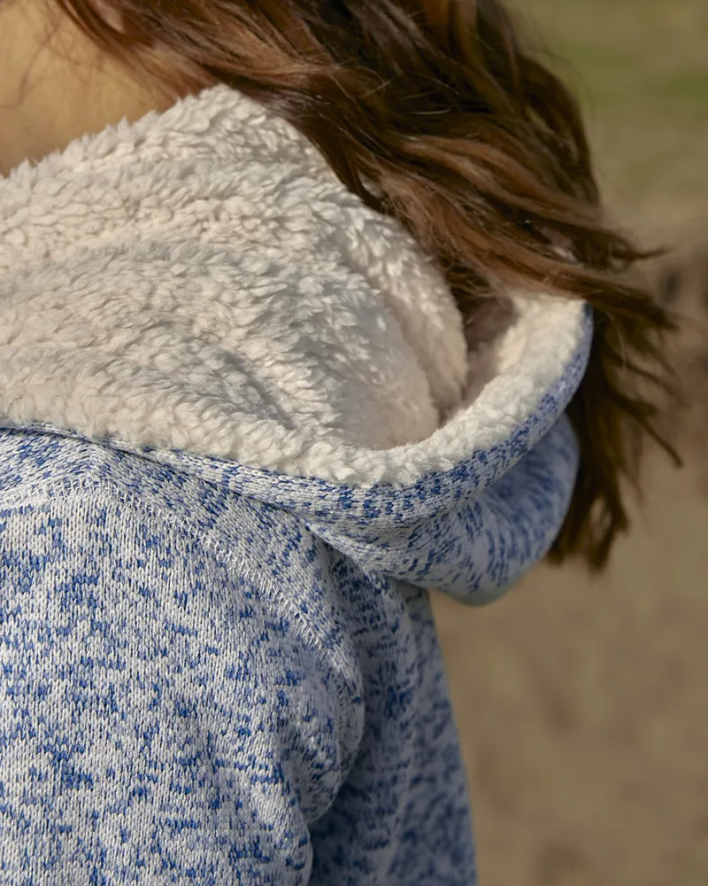 Saltrock Women's Galak Fur Lined Hoodie Blue - UK8 -4